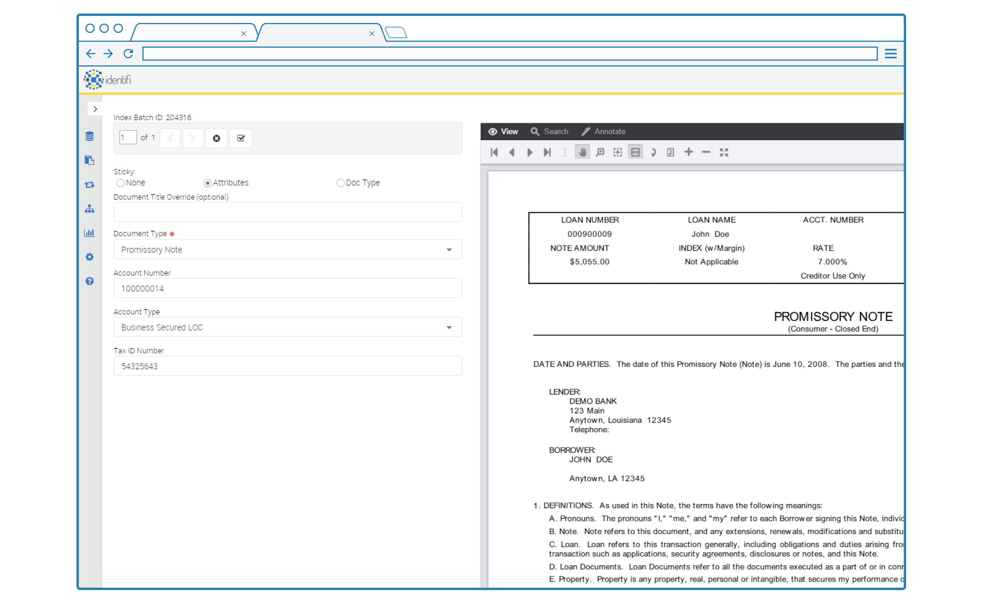 Documents identifi